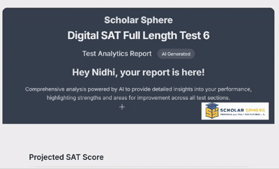 Scholar Sphere Digital SAT prep online and self-paced tutoring with adaptive learning results in Chicago suburbs.